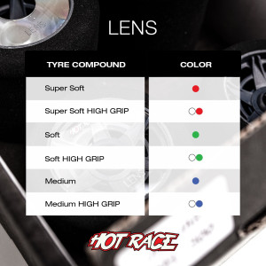 SET OF LENS TYRES 1\8 REAR ME-FRONT SS - HOT RACE