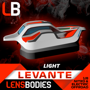 1/8 OFFROAD BODY LEVANTE LIGHT WEIGHT -  LB08LVT-L - HOT RACE